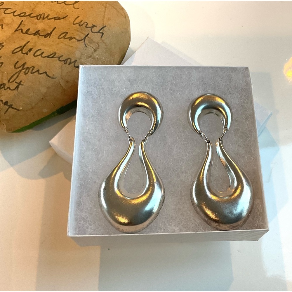 Solid Sterling Silver Earrings - image 4